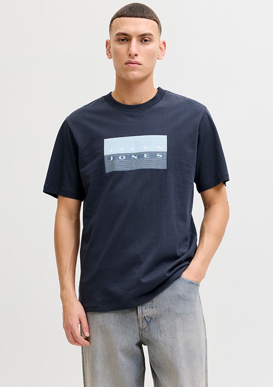 JACK&JONES JCOFUSION DOTS PRINT TEE SS CREW - 12289863 Erkek Çok Renkli Baskılı T-Shirt