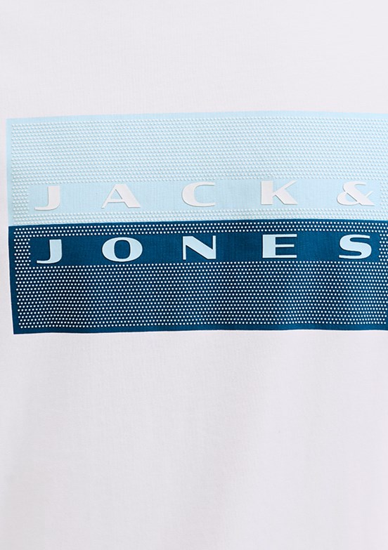 JACK&JONES JCOFUSION DOTS PRINT TEE SS CREW - 12289863 Erkek Çok Renkli Baskılı T-Shirt