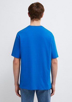 MAVİ - M0611711-81330 Erkek Çok Renkli Baskılı T-Shirt