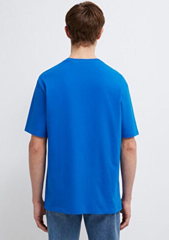 MAVİ - M0611711-81330 Erkek Çok Renkli Baskılı T-Shirt