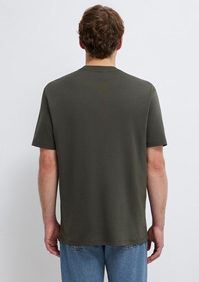 MAVİ - M0613102-71553 Erkek Mavi Baskılı T-Shirt
