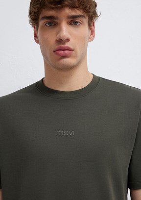 MAVİ - M0613102-71553 Erkek Mavi Baskılı T-Shirt