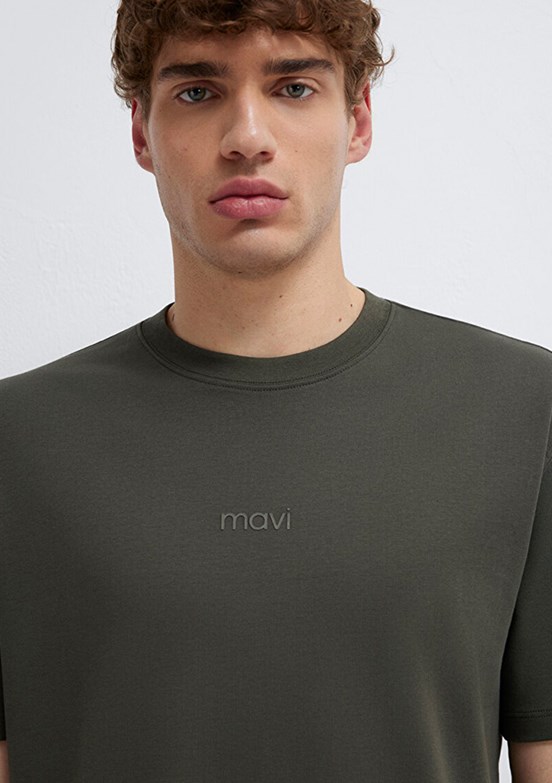 MAVİ - M0613102-71553 Erkek Mavi Baskılı T-Shirt