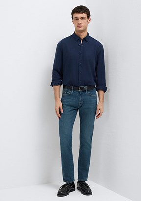 MAVİ Marcus - M00351A1735 Erkek Koyu Mavi Slim Jean Pantolon