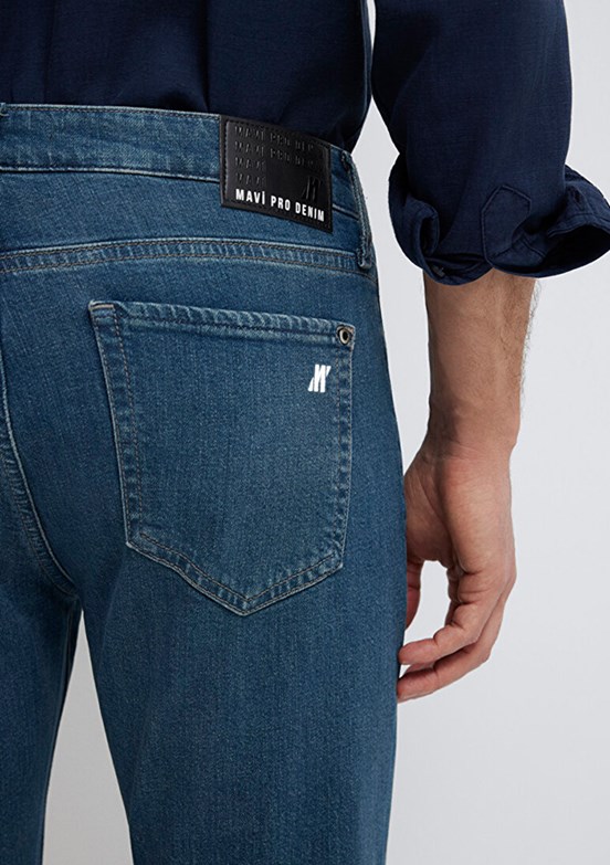 MAVİ Marcus - M00351A1735 Erkek Koyu Mavi Slim Jean Pantolon