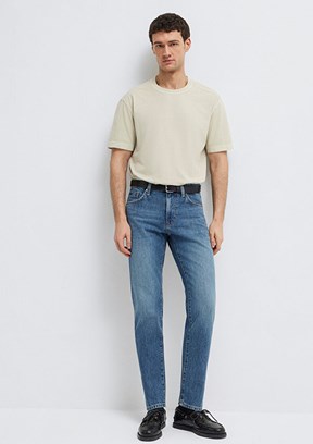 MAVİ London - M0010172-A1724 Erkek Mavi Normal Bel Jean Pantolon