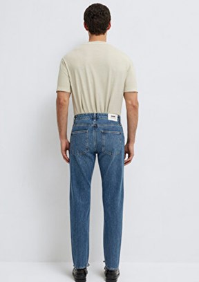 MAVİ London - M0010172-A1724 Erkek Mavi Normal Bel Jean Pantolon
