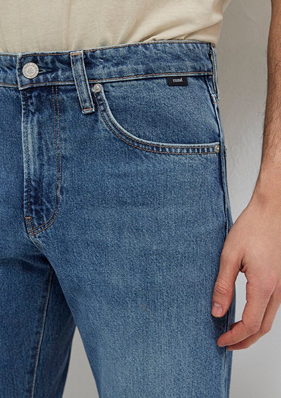 MAVİ London - M0010172-A1724 Erkek Mavi Normal Bel Jean Pantolon