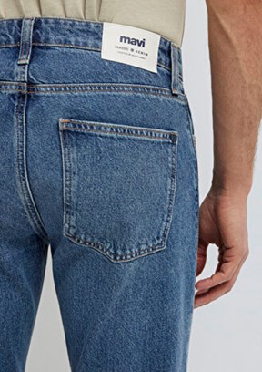 MAVİ London - M0010172-A1724 Erkek Mavi Normal Bel Jean Pantolon
