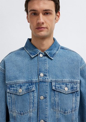 MAVİ Ryan - M0110001-A2096 Erkek Açık Mavi Denim Ceket