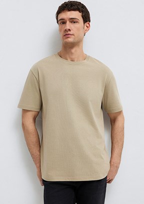 MAVİ Kahverengi Erkek Bisiklet Yaka T-Shirt
