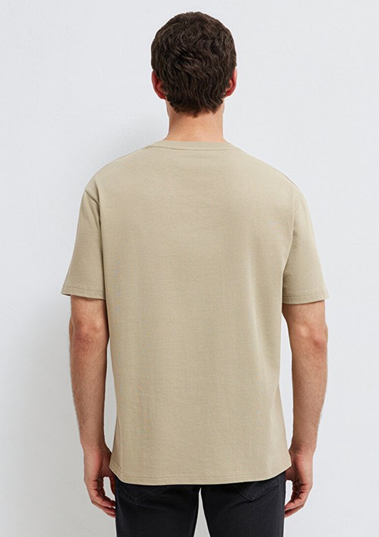 MAVİ Kahverengi Erkek Bisiklet Yaka T-Shirt