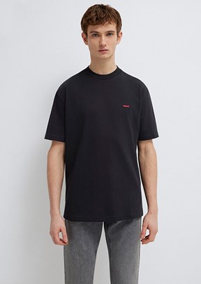 MAVİ - M0612216-900 Erkek Siyah Baskılı T-Shirt