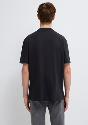 MAVİ - M0612216-900 Erkek Siyah Baskılı T-Shirt