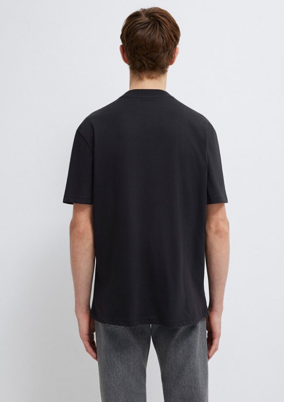 MAVİ - M0612216-900 Erkek Siyah Baskılı T-Shirt