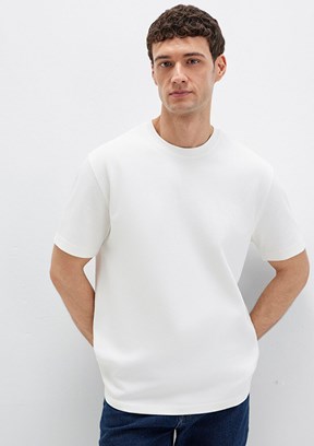 MAVİ Beyaz Erkek Kısa Kol T-Shirt