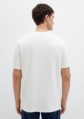 MAVİ Beyaz Erkek Kısa Kol T-Shirt