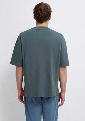 MAVİ - M0613113-71598 Erkek Yeşil Kısa Kol T-Shirt