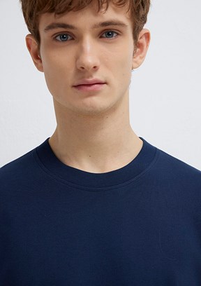MAVİ - M0613113-82318 Erkek Lacivert Kısa Kol T-Shirt