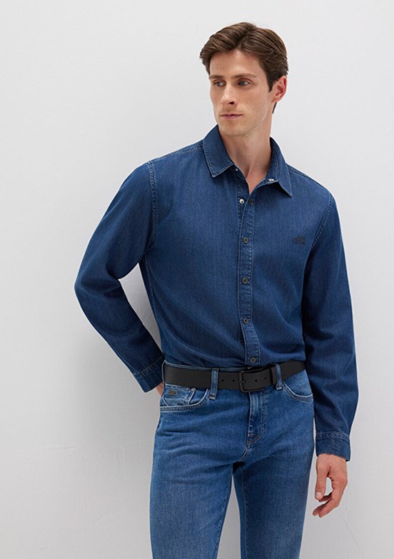 MAVİ Koyu Mavi Erkek Denim Gömlek