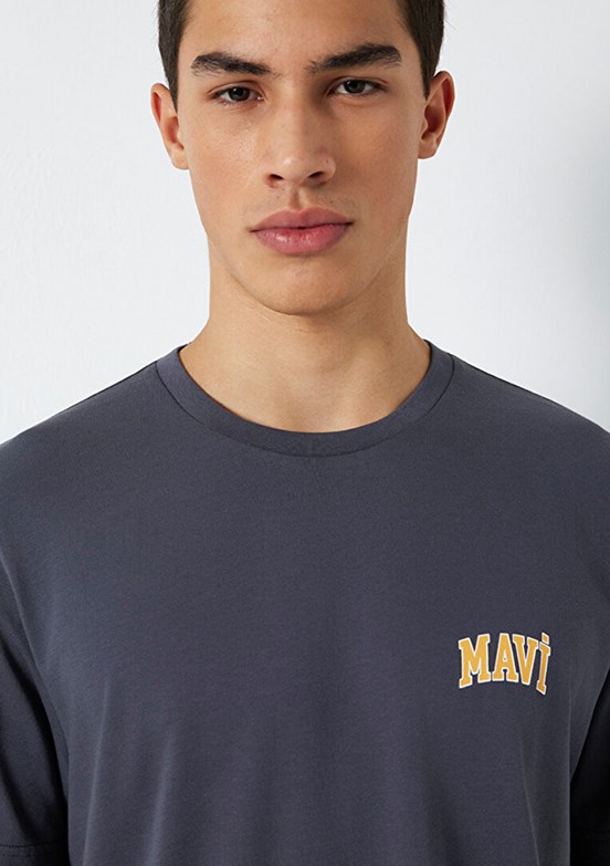 MAVİ - M0611714-70101 Erkek Çok Renkli Baskılı T-Shirt