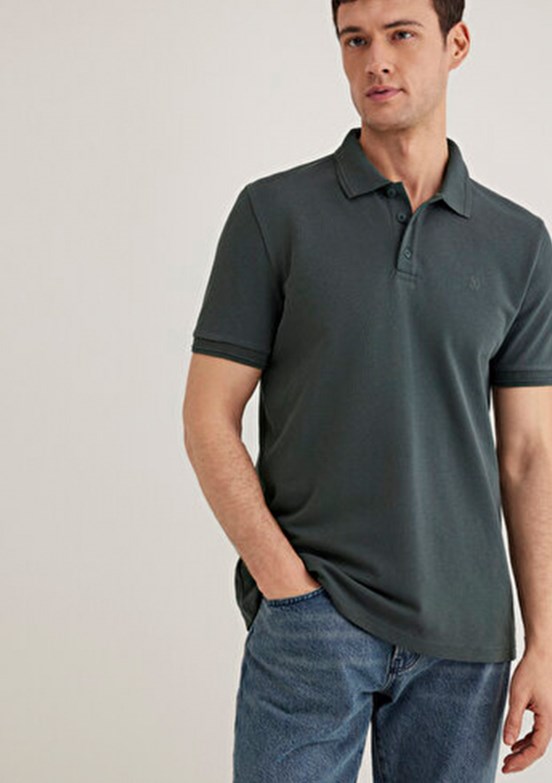 MAVİ - M064946-71598 Erkek Yeşil Polo Yaka T-Shirt