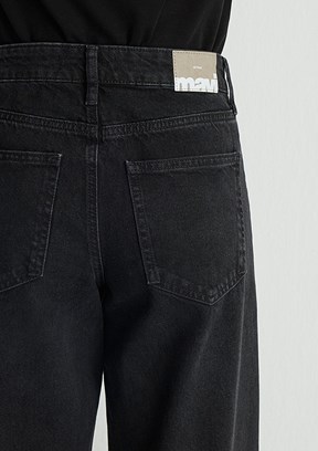 MAVİ LEILA - M1010600-88244 Kadın Çok Renkli Geniş Kesim Yüksek Bel Jean Pantolon