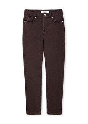 İPEKYOL - IS1260018011 Kadın Kahverengi Normal Bel Jean Pantolon