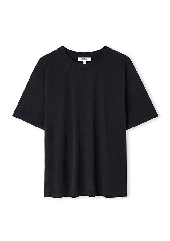 İPEKYOL - IS1260070112 Kadın Siyah Bisiklet Yaka T-Shirt