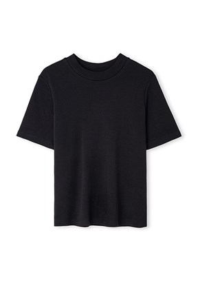 İPEKYOL - IS1260070101 Kadın Siyah Bisiklet Yaka T-Shirt