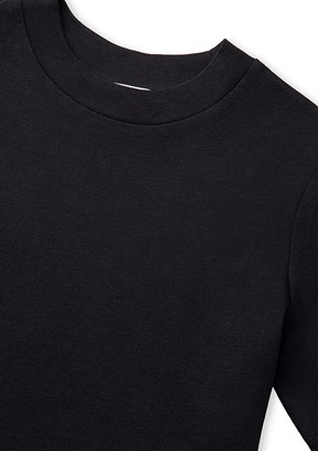 İPEKYOL - IS1260070101 Kadın Siyah Bisiklet Yaka T-Shirt