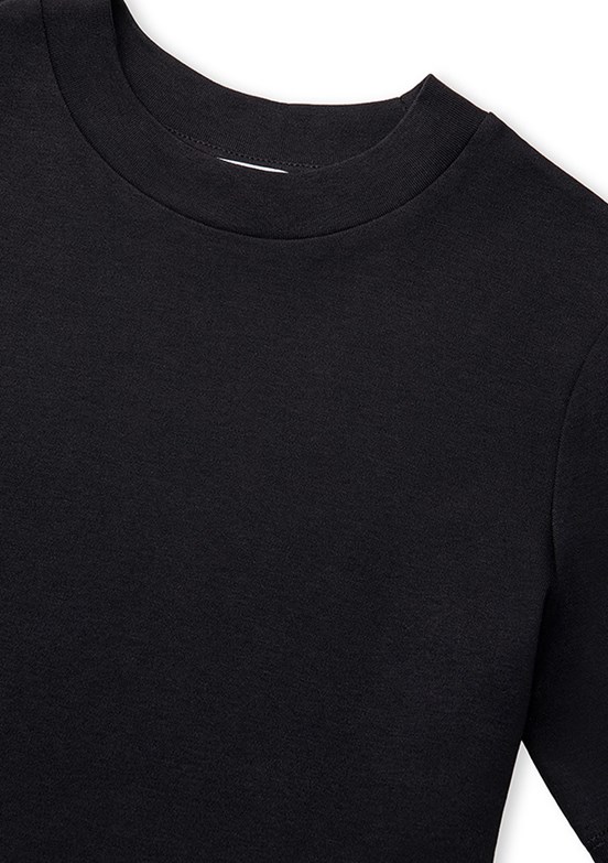 İPEKYOL - IS1260070101 Kadın Siyah Bisiklet Yaka T-Shirt