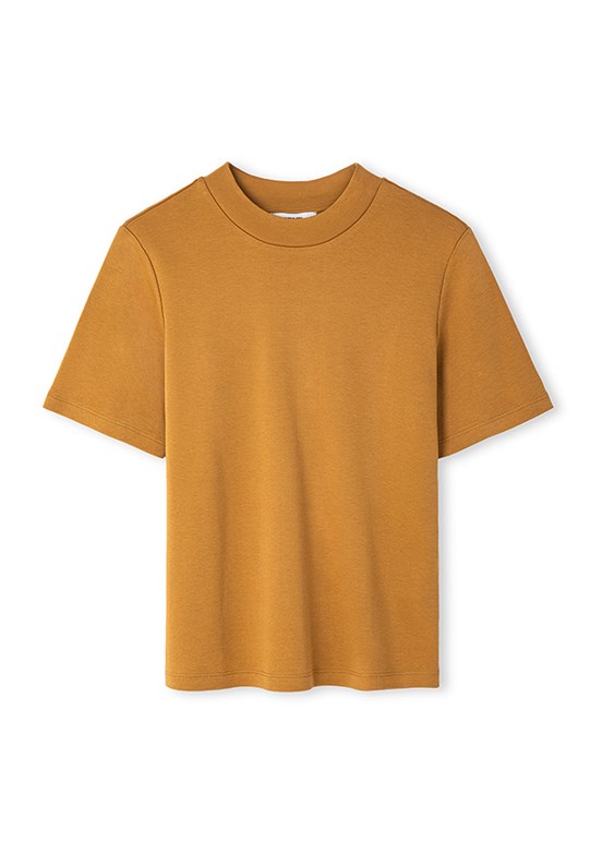 İPEKYOL - IS1260070101 Kadın Sarı Bisiklet Yaka T-Shirt