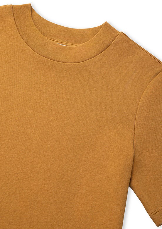 İPEKYOL - IS1260070101 Kadın Sarı Bisiklet Yaka T-Shirt