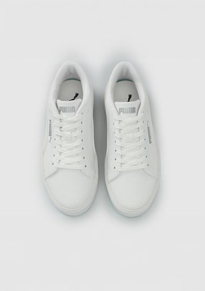 PUMA Smash Platform V3 Tdp - 40617501 Kadın Beyaz Sneaker Ayakkabı