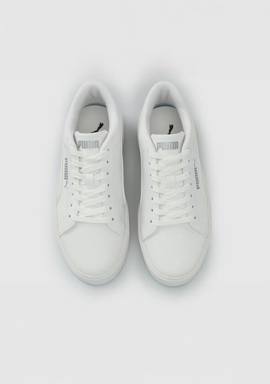 PUMA Smash Platform V3 Tdp - 40617501 Kadın Beyaz Sneaker Ayakkabı