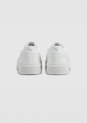 PUMA Smash Platform V3 Tdp - 40617501 Kadın Beyaz Sneaker Ayakkabı