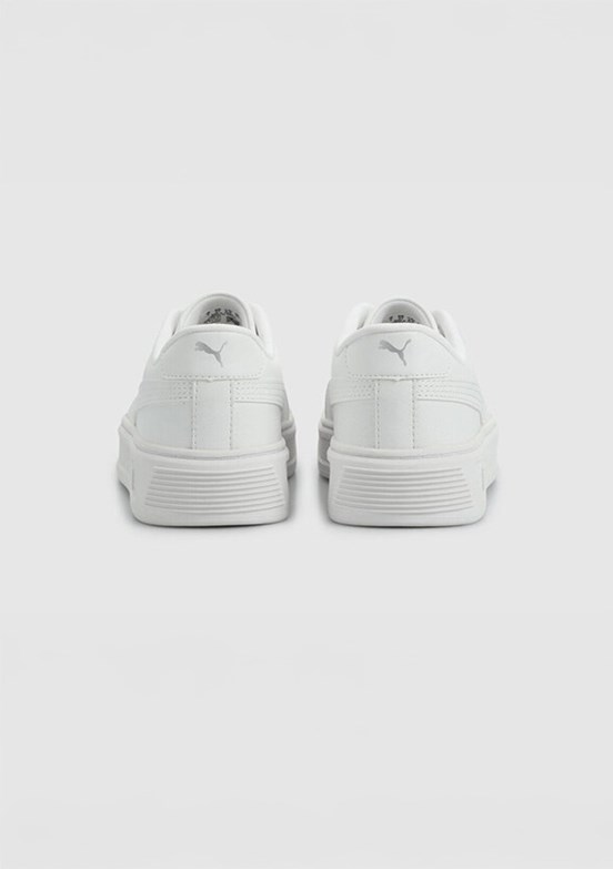 PUMA Smash Platform V3 Tdp - 40617501 Kadın Beyaz Sneaker Ayakkabı