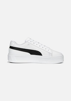 PUMA Smash Platform V3 Tdp - 40617504 Kadın Beyaz Sneaker Ayakkabı