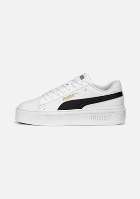 PUMA Smash Platform V3 Tdp - 40617504 Kadın Beyaz Sneaker Ayakkabı