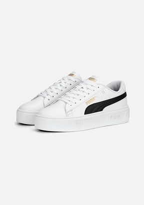 PUMA Smash Platform V3 Tdp - 40617504 Kadın Beyaz Sneaker Ayakkabı