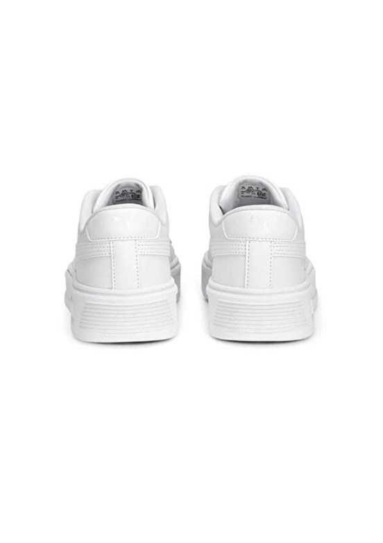 PUMA Smash Platform V3 Tdp - 40617504 Kadın Beyaz Sneaker Ayakkabı