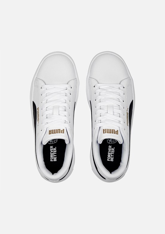 PUMA Smash Platform V3 Tdp - 40617504 Kadın Beyaz Sneaker Ayakkabı