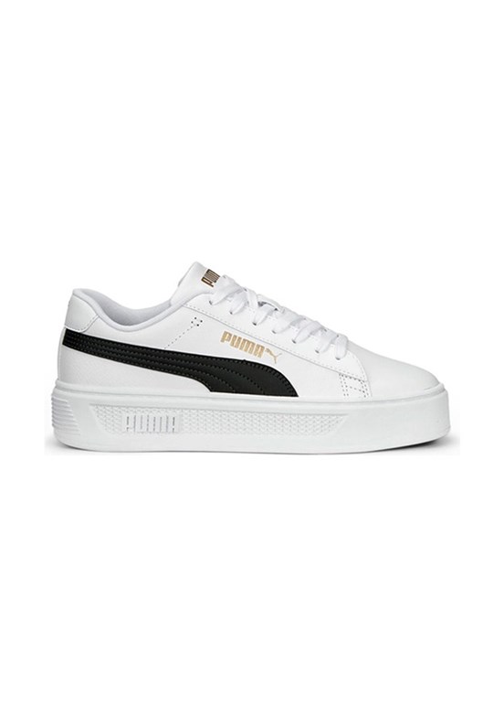PUMA Smash Platform V3 Tdp - 40617550 Kadın Beyaz Sneaker Ayakkabı