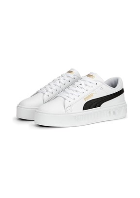 PUMA Smash Platform V3 Tdp - 40617550 Kadın Beyaz Sneaker Ayakkabı