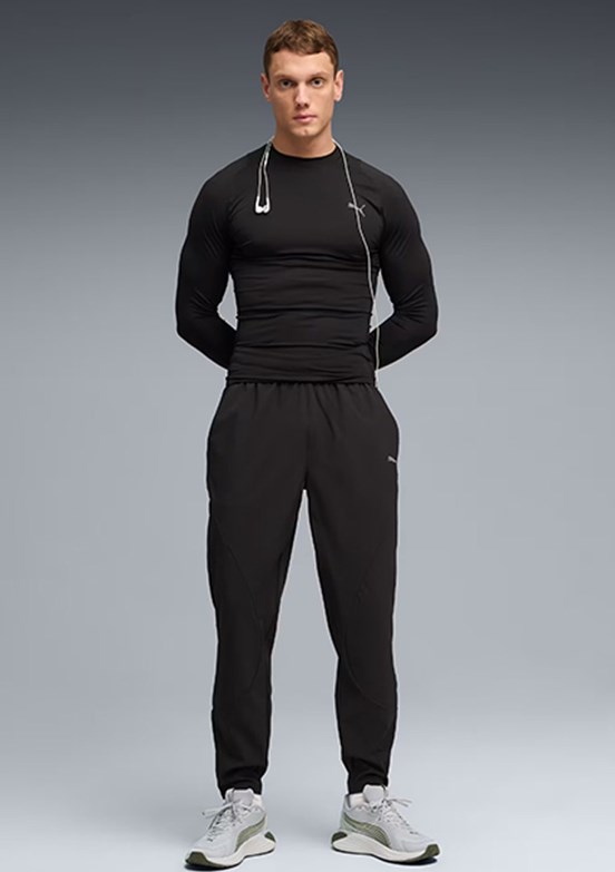 PUMA Pwrmode Warm Up - 52854701 Erkek Siyah Eşofman Altı