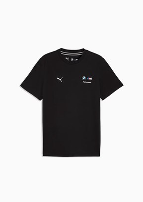 PUMA BMW MMS Ess Logo Siyah Erkek Baskılı T-Shirt
