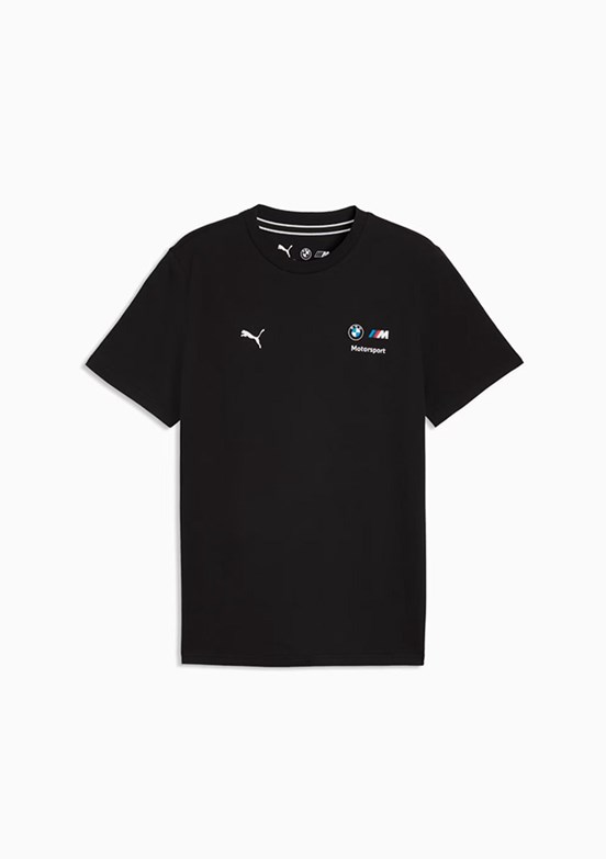 PUMA BMW MMS Ess Logo Siyah Erkek Baskılı T-Shirt