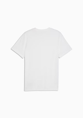 PUMA BMW MMS Ess Logo Beyaz Erkek Baskılı T-Shirt