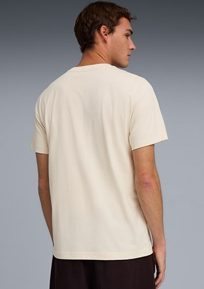 PUMA Ess No.1 Logo - 68253387 Erkek Beyaz Baskılı T-Shirt
